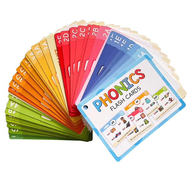 Kids Phonics Learning Cads Educational Toys ESL Teaching Materials English Words Phonic Training Vocabulary Building Montessori