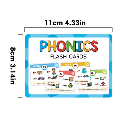 Kids Phonics Learning Cads Educational Toys ESL Teaching Materials English Words Phonic Training Vocabulary Building Montessori