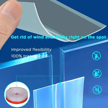 25/35/45MM Silicone Rubber Sealing Strip, Window Door Weather Stripping Seal Strip, Household Sealing Tape for Bedroom Living Ro