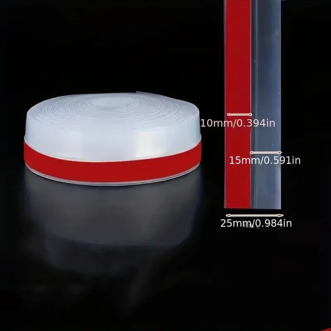 25/35/45MM Silicone Rubber Sealing Strip, Window Door Weather Stripping Seal Strip, Household Sealing Tape for Bedroom Living Ro