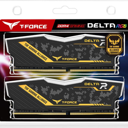Team Group Tf9D416G3200Hc16Cdc01 Delta Tuf Gaming RGB RAM Memory 16GB (2X8GB) DDR4 U-DIMM 3200Mhz PC4-25600 CL16 Non-Ecc