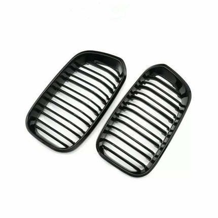 2015-2017 Racing Grille for BMW F20 F21 120I LCI 1 Series 2015 2016 2017 Glossy Black Front Kidney Grill Grille 2 Slat