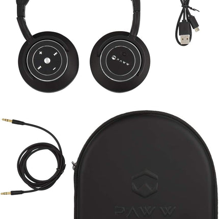 Wavesound 3 Bluetooth 5.0 Headphones Active Noise Cancelling / 16-Hour Battery Life with Precision-Engineered Sound / Foldable Travel & Over-Ear Headphones (Black)