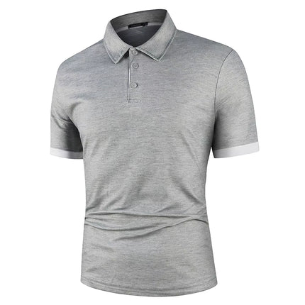 Men Polo Men Shirt Short Sleeve Polo Shirt Contrast Color Polo New Clothing Summer Streetwear Casual Fashion Men Tops