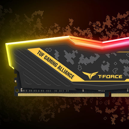 Team Group Tf9D416G3200Hc16Cdc01 Delta Tuf Gaming RGB RAM Memory 16GB (2X8GB) DDR4 U-DIMM 3200Mhz PC4-25600 CL16 Non-Ecc