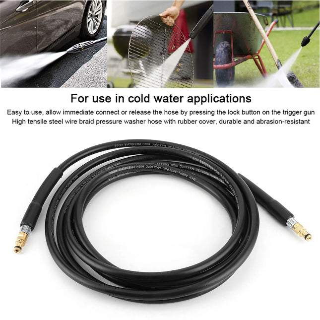 6M / 8M / 10M High Pressure Washer Water Clean Hose Car Cleaning Pipe Fit for Karcher K2 K3 K4 K5