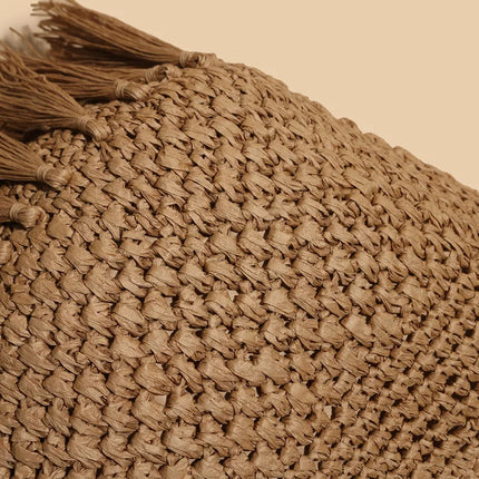 2022 Tassel Straw Bag Woven Rattan Shoulder Messenger Bag New Beach Handbag Women