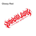 Glossy Red / 91.44X27.42Cm