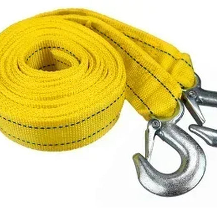1 Pcs 3M/4M Car Tow Cable Heavy Duty 3Ton/5Ton Trailer Rope Towing Pull Rope Strap Hooks Van Road Recovery Car Accessories