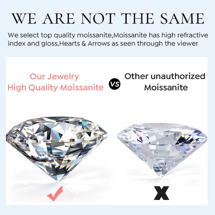 KNB Real 0.5-1Ct Moissanite Diamond round Stud Earrings for Women 925 Sterling Silver Wedding Earring Luxury Fine Jewelry Gifts
