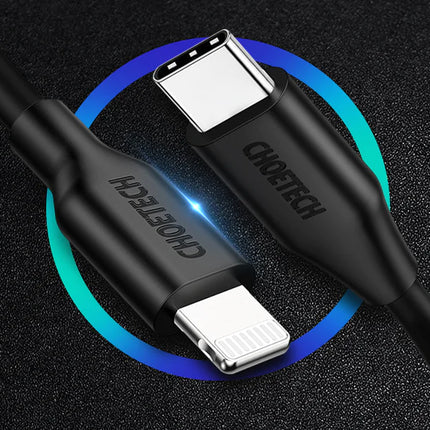 CHOETECH 2m USB-C to Lightning MFi Certified Cable