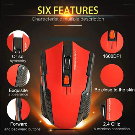 Wireless Battery Mouse for Business and Gaming Laptops