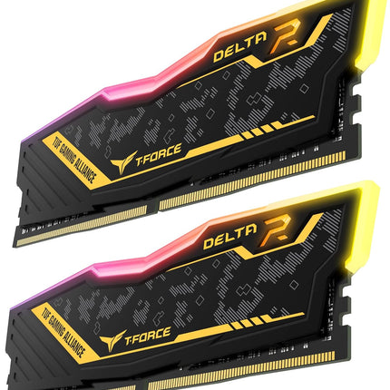 Team Group Tf9D416G3200Hc16Cdc01 Delta Tuf Gaming RGB RAM Memory 16GB (2X8GB) DDR4 U-DIMM 3200Mhz PC4-25600 CL16 Non-Ecc