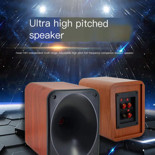 Adjustable High-Frequency Wooden Speaker System