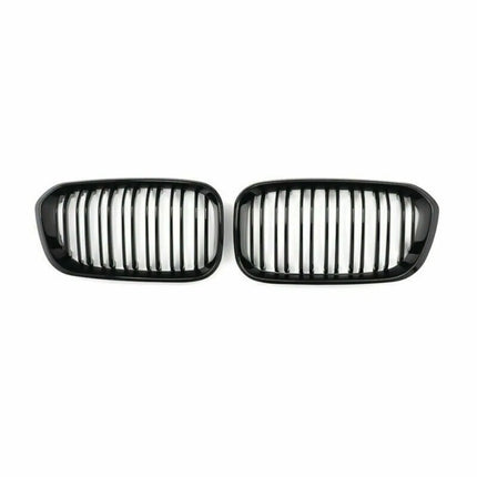 2015-2017 Racing Grille for BMW F20 F21 120I LCI 1 Series 2015 2016 2017 Glossy Black Front Kidney Grill Grille 2 Slat