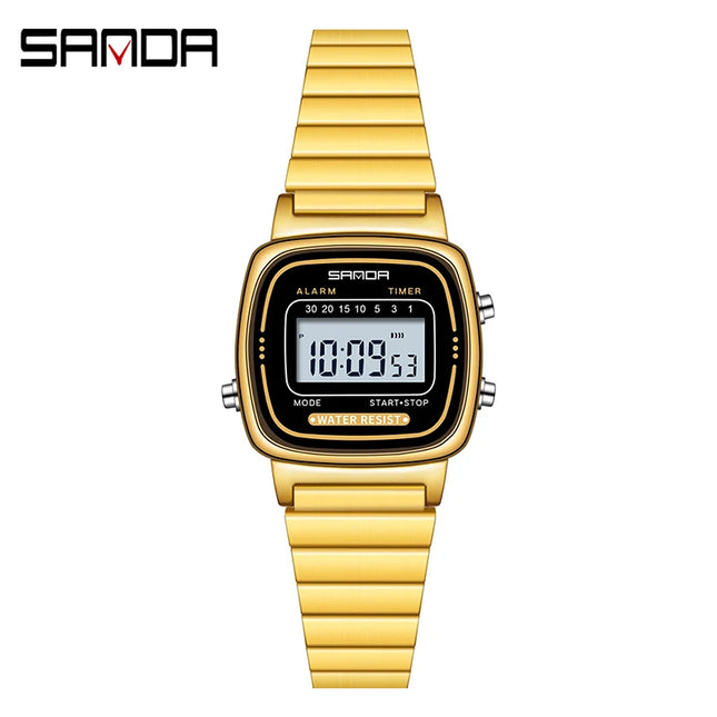 Women Golden Classic Quartz Watch Fashion Female Elegant Clock Boy Girl Gift Watches Casual Ladies Waterproof Wristwatch