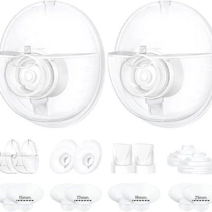 Full Sets 24Mm Collector Cup and Flange Inserts Only Compatible with Momcozy M5 Breast Pump Replacement Accessories