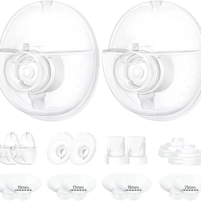 Full Sets 24Mm Collector Cup and Flange Inserts Only Compatible with Momcozy M5 Breast Pump Replacement Accessories