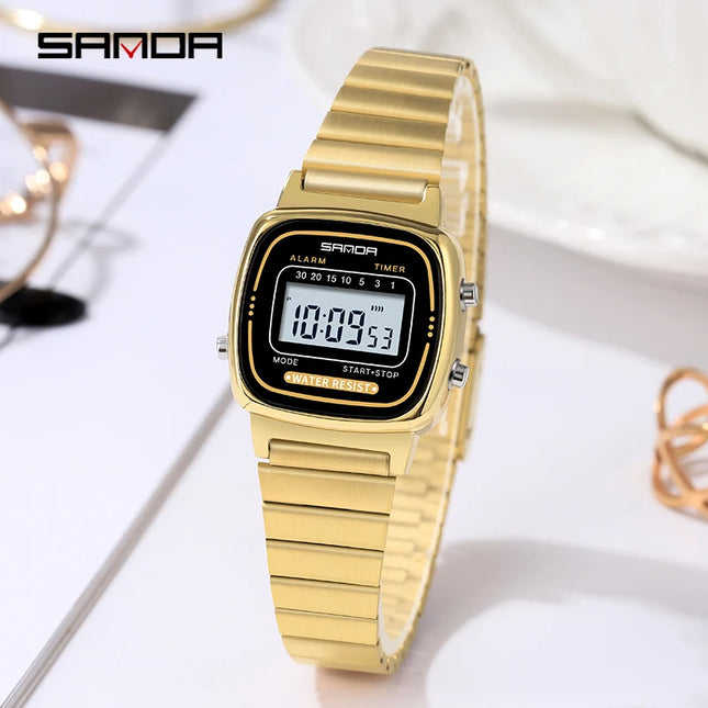 Women Golden Classic Quartz Watch Fashion Female Elegant Clock Boy Girl Gift Watches Casual Ladies Waterproof Wristwatch