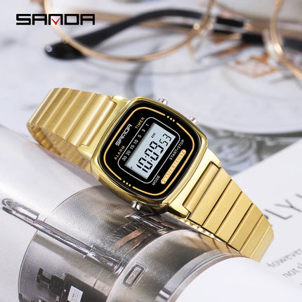 Women Golden Classic Quartz Watch Fashion Female Elegant Clock Boy Girl Gift Watches Casual Ladies Waterproof Wristwatch