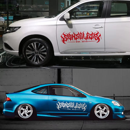 Car Window Banner Sticker Senseless Rear Windshield Racing Vinyl Decals Truck Door Waterproof Exterior Graphics Auto Accessories