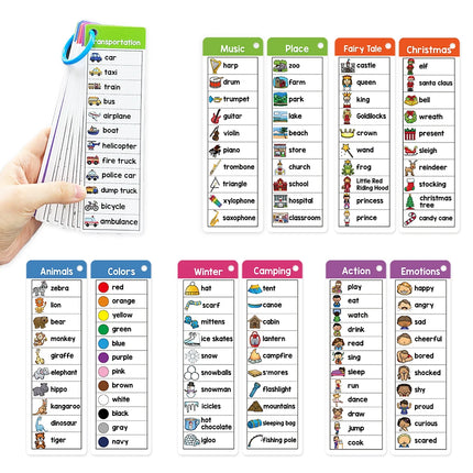 English Writing Words Lists Cards ESL Teaching Materials Sight Words Vocabulary Building Autism Learning Toys Montessori