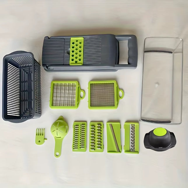 14 Pieces/Set Vegetable Chopper Multifunctional Vegetable Cutter Potato Shred Planer Kitchen Vegetable Convenient Cutting Tool