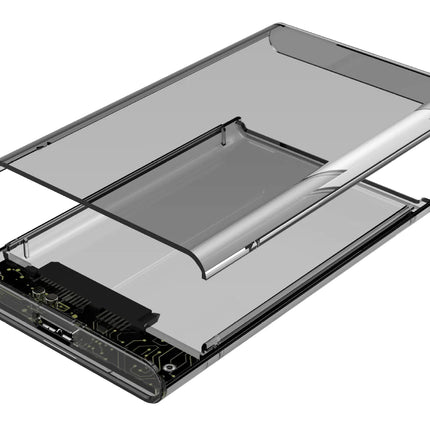 Transparent External Hard Drive Enclosure for Laptops