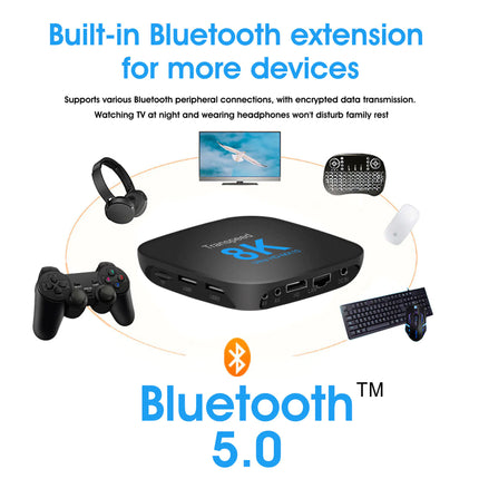 MX10 Android 13 TV Box with 8K and Dual-Band WiFi