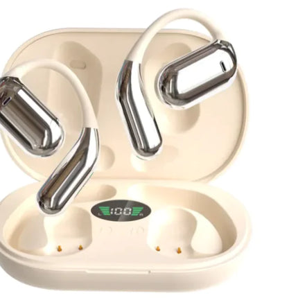 Ear-Mounted Bluetooth Headset with LED Display (One Set)
