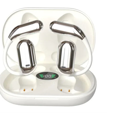 Ear-Mounted Bluetooth Headset with LED Display (One Set)